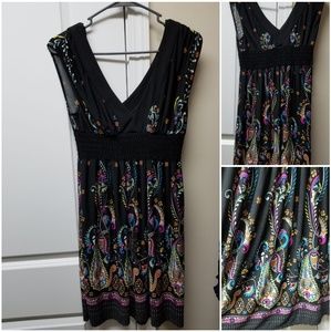Black and Paisley Dress